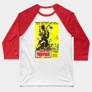 Classic Science Fiction Movie Poster - Day of the Triffids Baseball T-Shirt